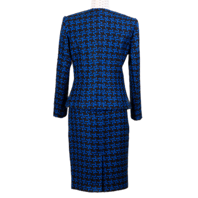 CBK Suit, Chanel Look - Blue Ekose Pattern