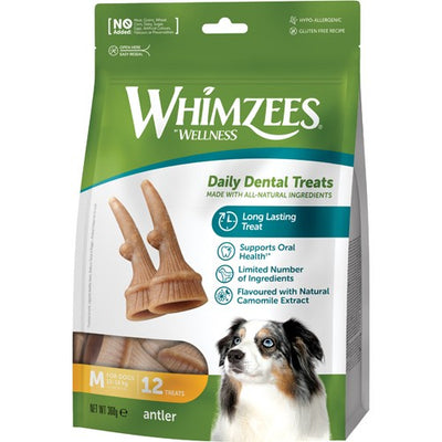 Whimzees Occupy Antler M 12 stk