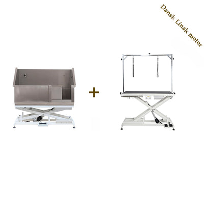 Elektrisk trimmebord PRO + Elektrisk badekar med dansk Linak motor