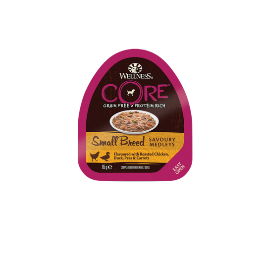 CORE small breed vådfoder 85 gram chicken, duck, peas & carrots