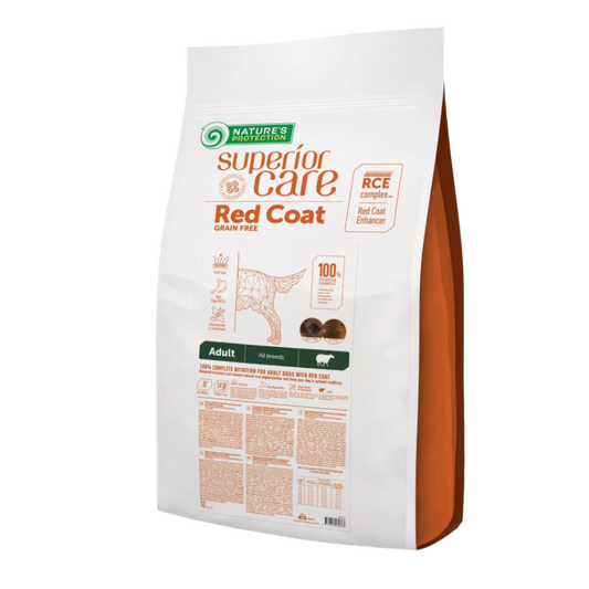 Nature's protection red coat adult all breed, lamb - medium kibbles
