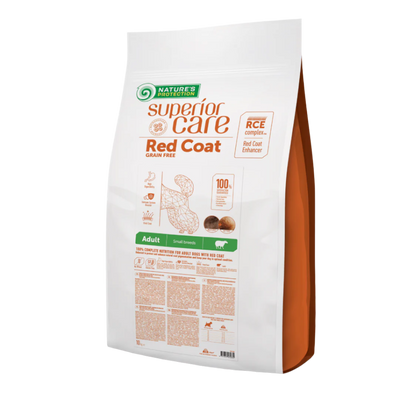 Nature's Protection Red Coat Adult Small Breed, LAMB - SMALL kibbles