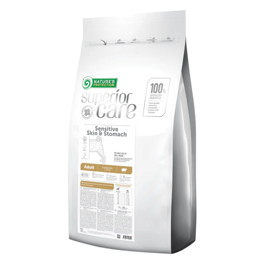 Nature's protection sensitive skin & stomach adult small breed, lamb - small kibbles