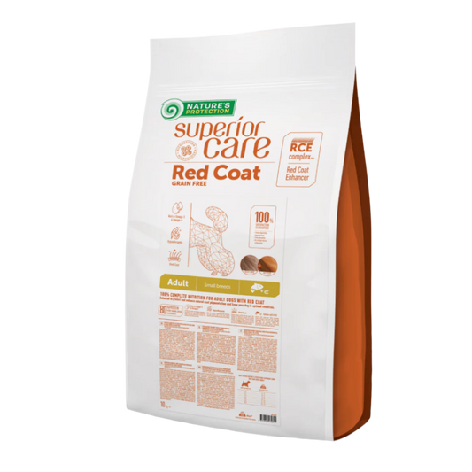Nature's protection red coat adult small breed, salmon - small kibbles
