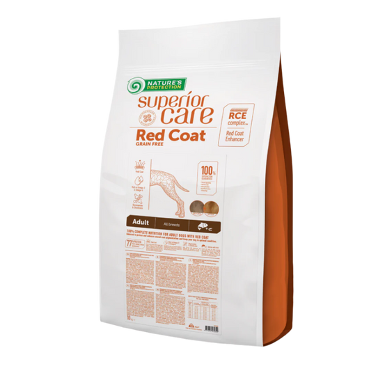 Nature's protection red coat adult all breed, salmon - medium kibbles