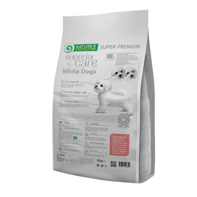 Nature's Protection White Dogs STARTER, All Breed, SALMON - SMALL kibbles