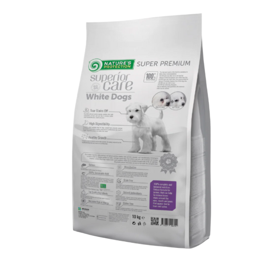 Nature's protection white dogs junior all breed, salmon - small kibbles