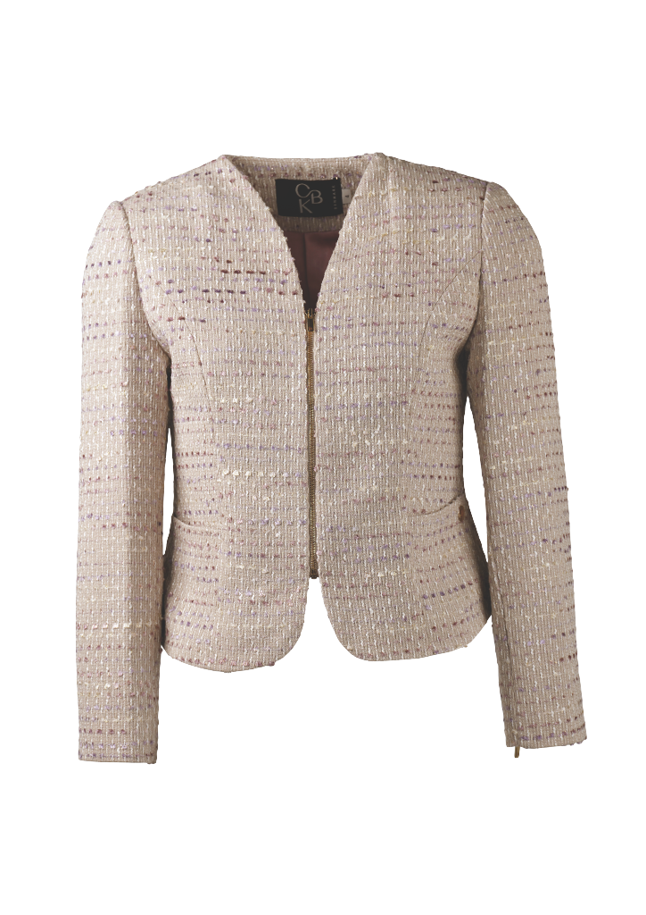 CBK Suits Cartier Tweed Suit Taupe