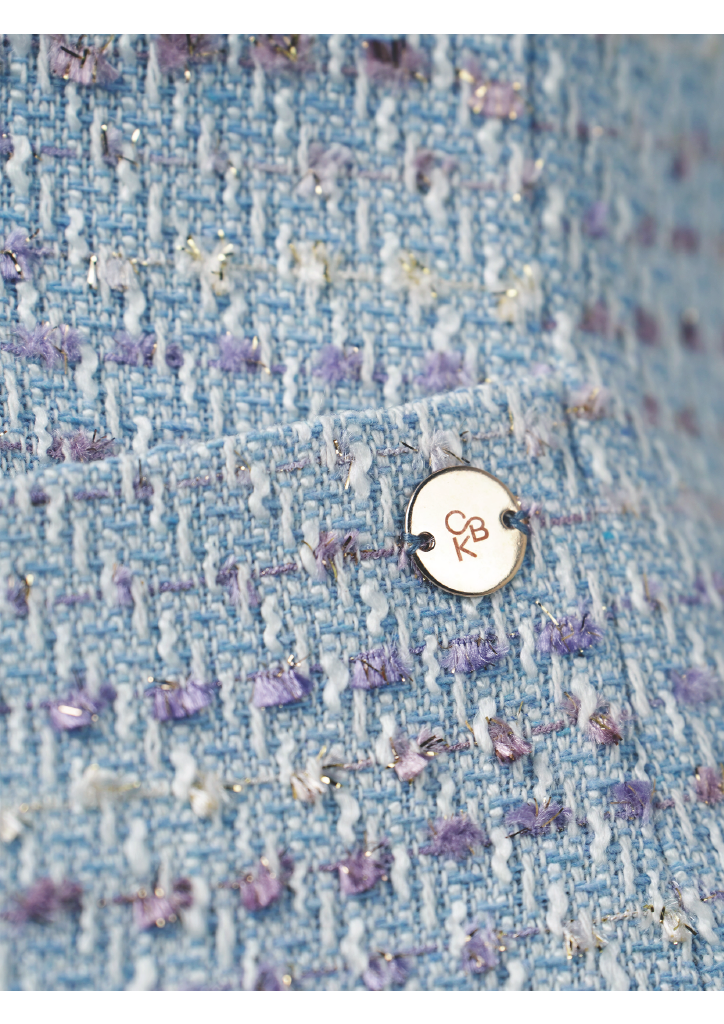 CBK Suits Cartier Tweed Waves Of Ocean Blue