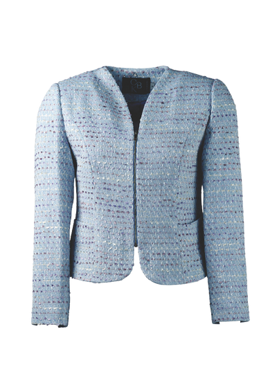 CBK Suits Cartier Tweed Waves Of Ocean Blue