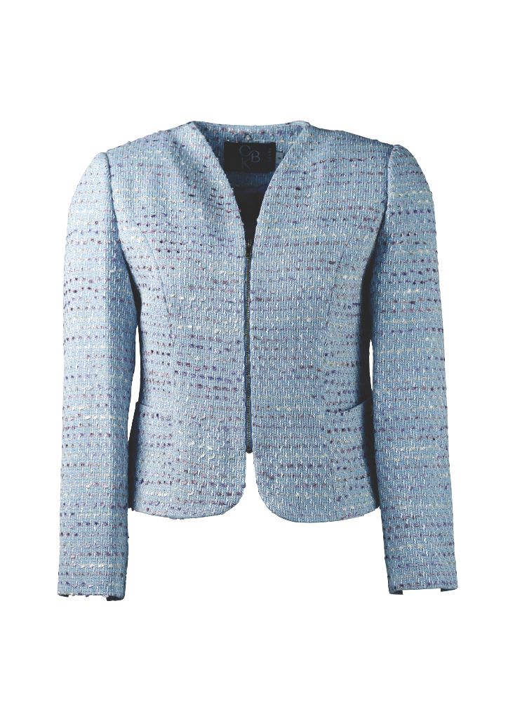 CBK Suits Cartier Tweed Waves Of Ocean Blue