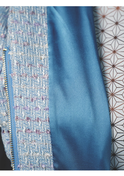 CBK Suits Cartier Tweed Waves Of Ocean Blue