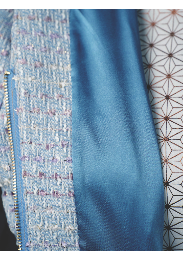 CBK Suits Cartier Tweed Waves Of Ocean Blue