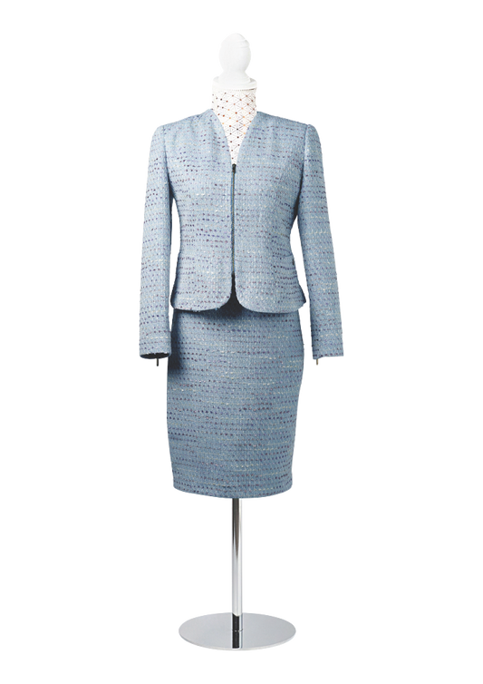 CBK Suits Cartier Tweed Waves Of Ocean Blue