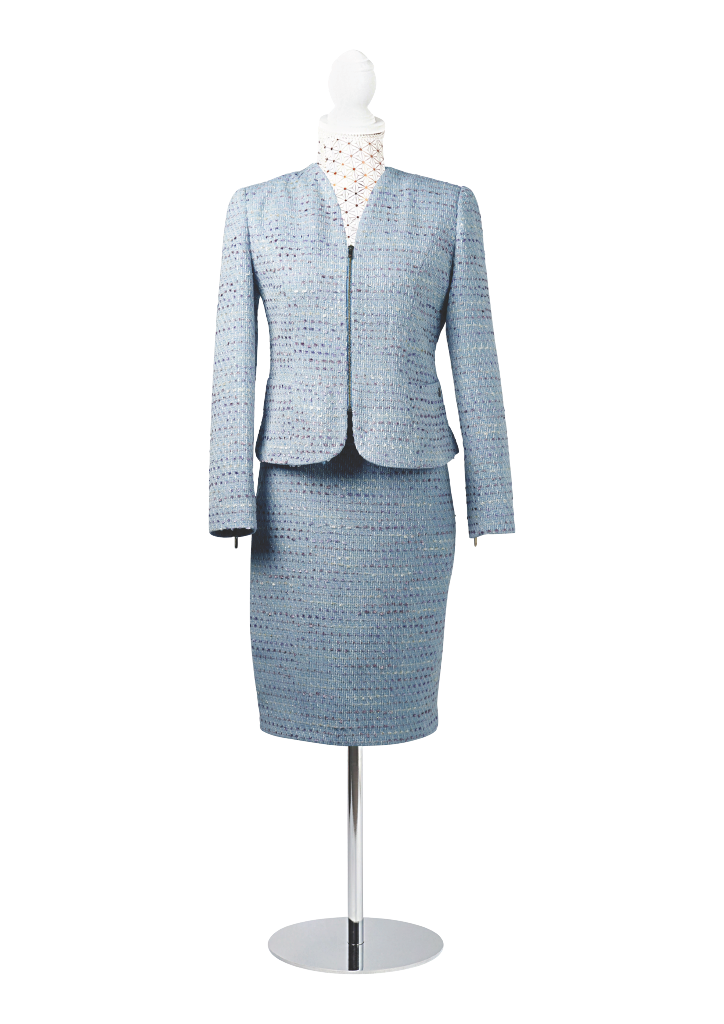 CBK Suits Cartier Tweed Waves Of Ocean Blue