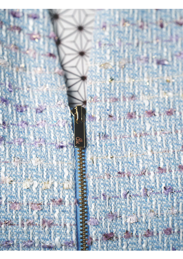 CBK Suits Cartier Tweed Waves Of Ocean Blue