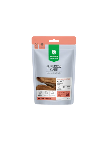 Nature's Protection Kaninøre med laksefyld 75 g