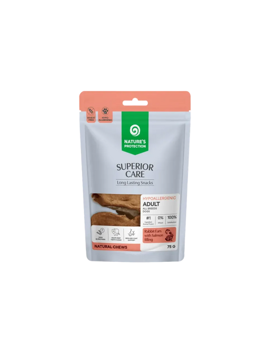 Nature's Protection Kaninøre med laksefyld 75 g