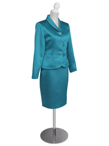 CBK Suits Jodie Satin Suit High Sea