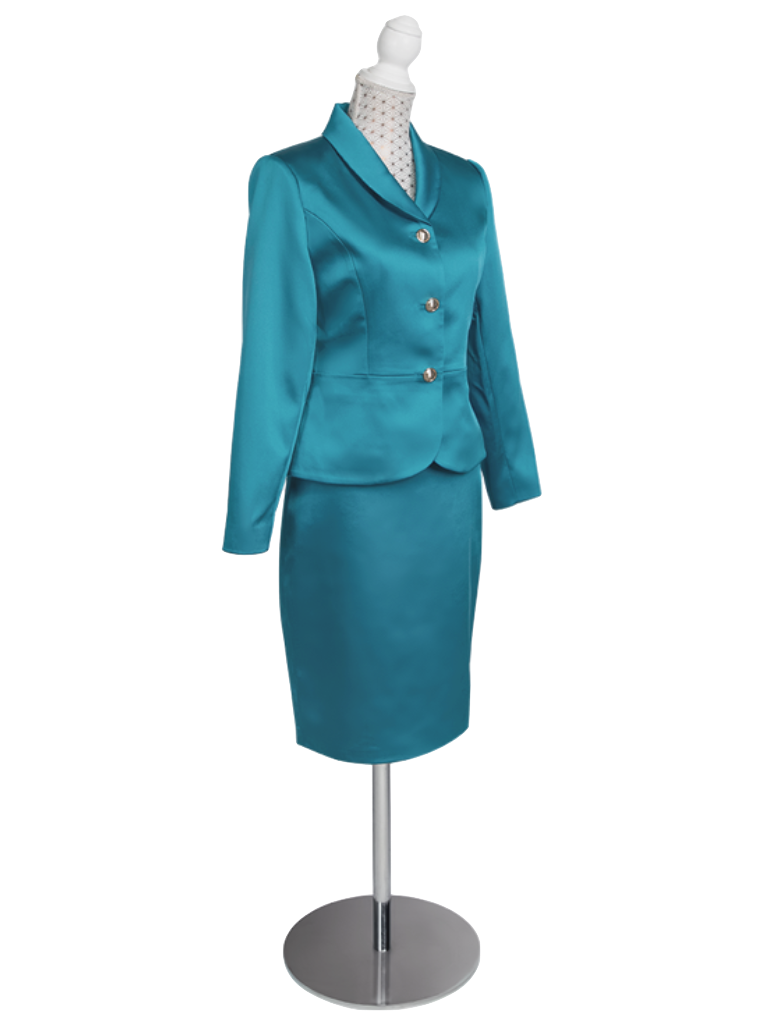 CBK Suits Jodie Satin Suit High Sea