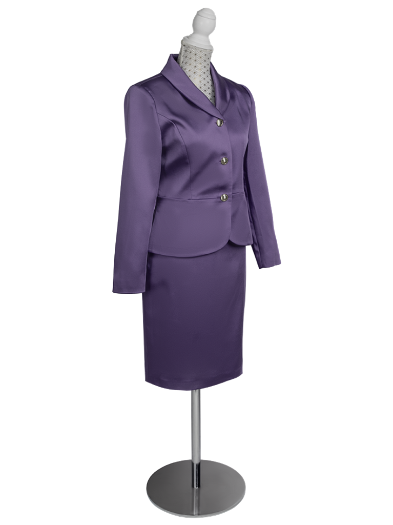 CBK Suits Jodie Satin Suit Deep Lavender