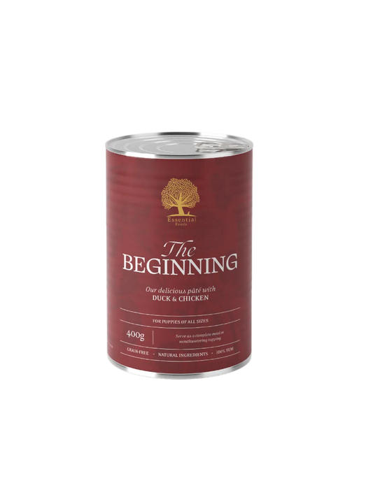 Essential Foods The Beginning Paté - Vådfoder til hvalpe med and & kylling