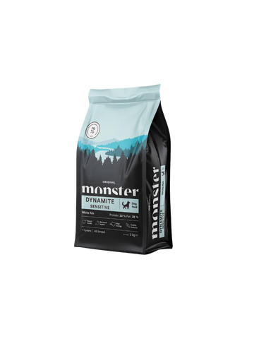 Monster Original Dynamite Sensitive Hvid Fisk - All Breed