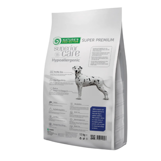 Nature's protection hypoallergenic adult all breed, salmon - medium kibbles