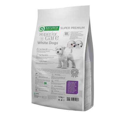 Nature's Protection White Dogs JUNIOR All Breed, SALMON - SMALL kibbles