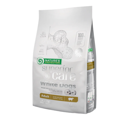 Nature's Protection White Dogs Adult Small Breed, LAMB - SMALL kibbles