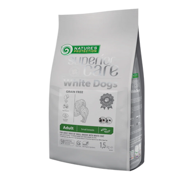 Nature's protection white dogs adult small breed, insect - small kibbles