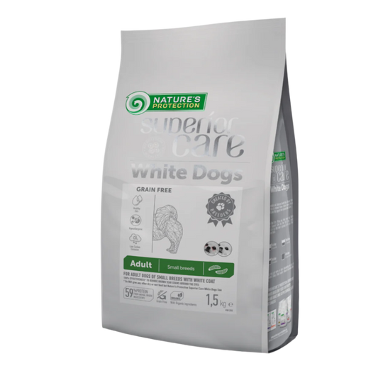 Nature's protection white dogs adult small breed, insect - small kibbles