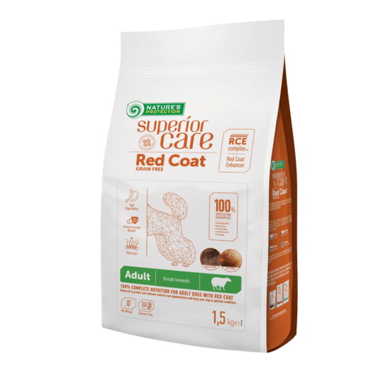 Nature's protection red coat adult small breed, lamb - small kibbles