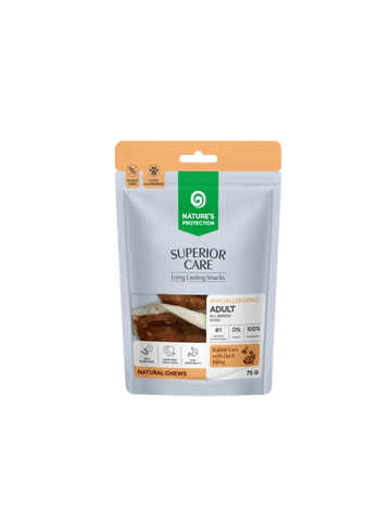 Nature's Protection Kaninøre med andefyld 75 g