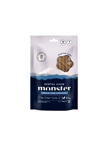 Monster Dental Chew Kylling Kornfri M - pakke af 7 stk.
