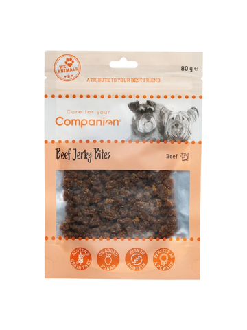 Companion Beef Jerky Bites – Tørrede oksekødsbidder til Hunde