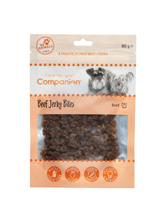 Companion Beef Jerky Bites – Tørrede oksekødsbidder til Hunde