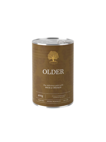 Essential Foods Older Paté Vådfoder med And & Kylling til Seniorhunde – 400 g