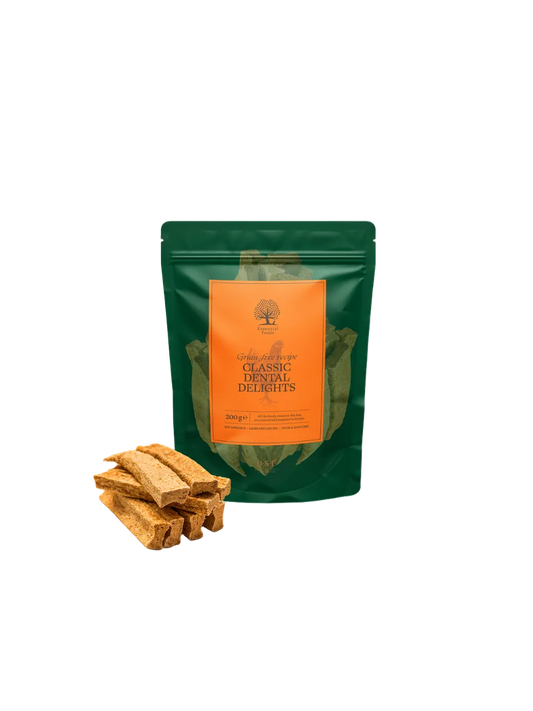 Essential Foods Classic Dental Delights - kylling, Kalkun & Okse Kornfri 200 g