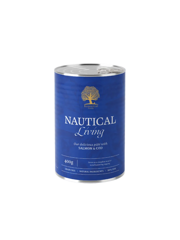 Essential Foods Nautical Living Paté - Vådfoder med Laks & Torsk 400 g