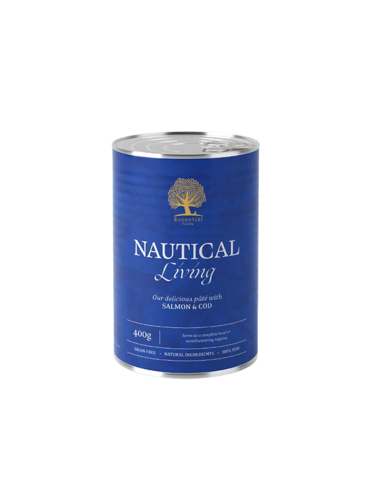 Essential Foods Nautical Living Paté - Vådfoder med Laks & Torsk 400 g