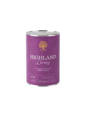 Essential Foods Highland Living Paté - Vådfoder med and & kylling 400 g