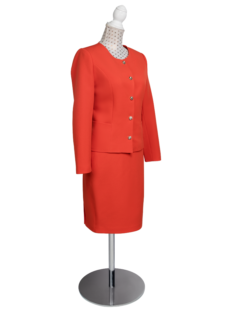 CBK Suits Nouveau Classic Suit Mandarin Red