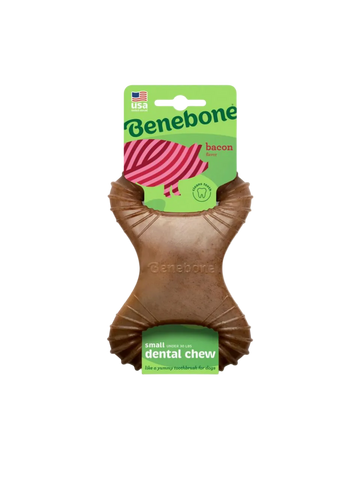 Benebone Dental Chew Bacon – Slidstærkt tyggelegetøj til hunde - flere varianter