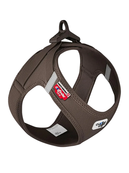 Curli Vest sele Clasp Air-Mesh Brun
