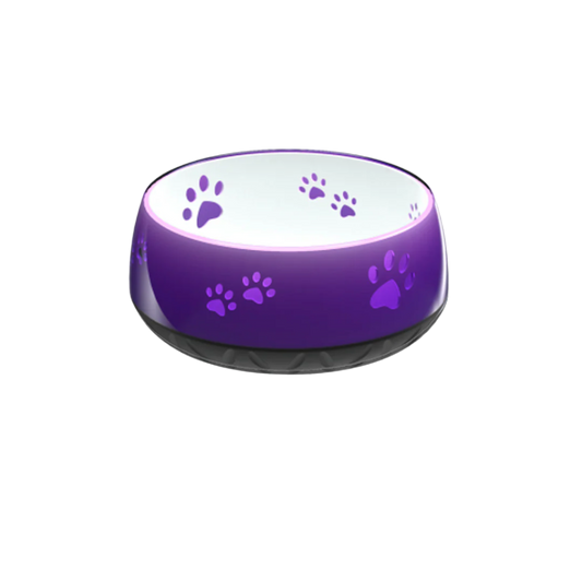 Vandskål med poteaftryk lilla (flere størrelser)