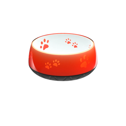 Vandskål med poteaftryk orange (flere størrelser)