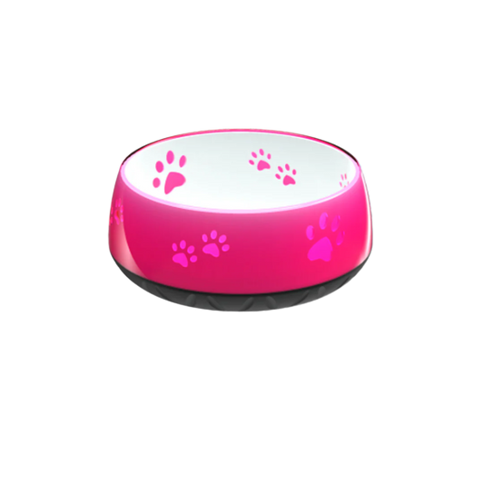 Vandskål med poteaftryk pink (flere størrelser)