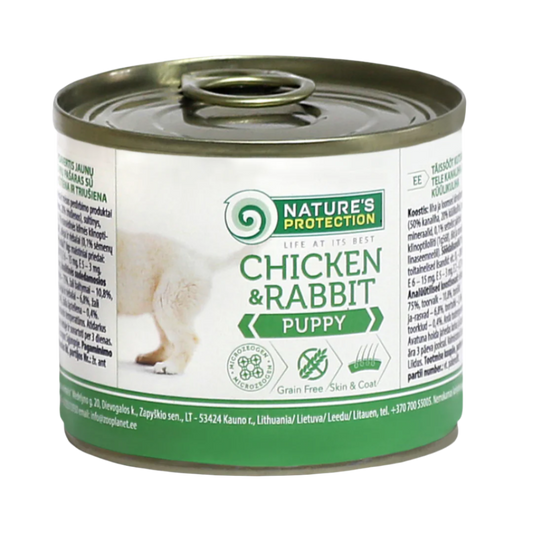 Nature's Protection vådfoder puppy, chicken & rabbit