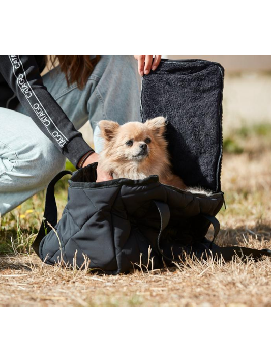 CATAGO Quilted Hundetaske Sort